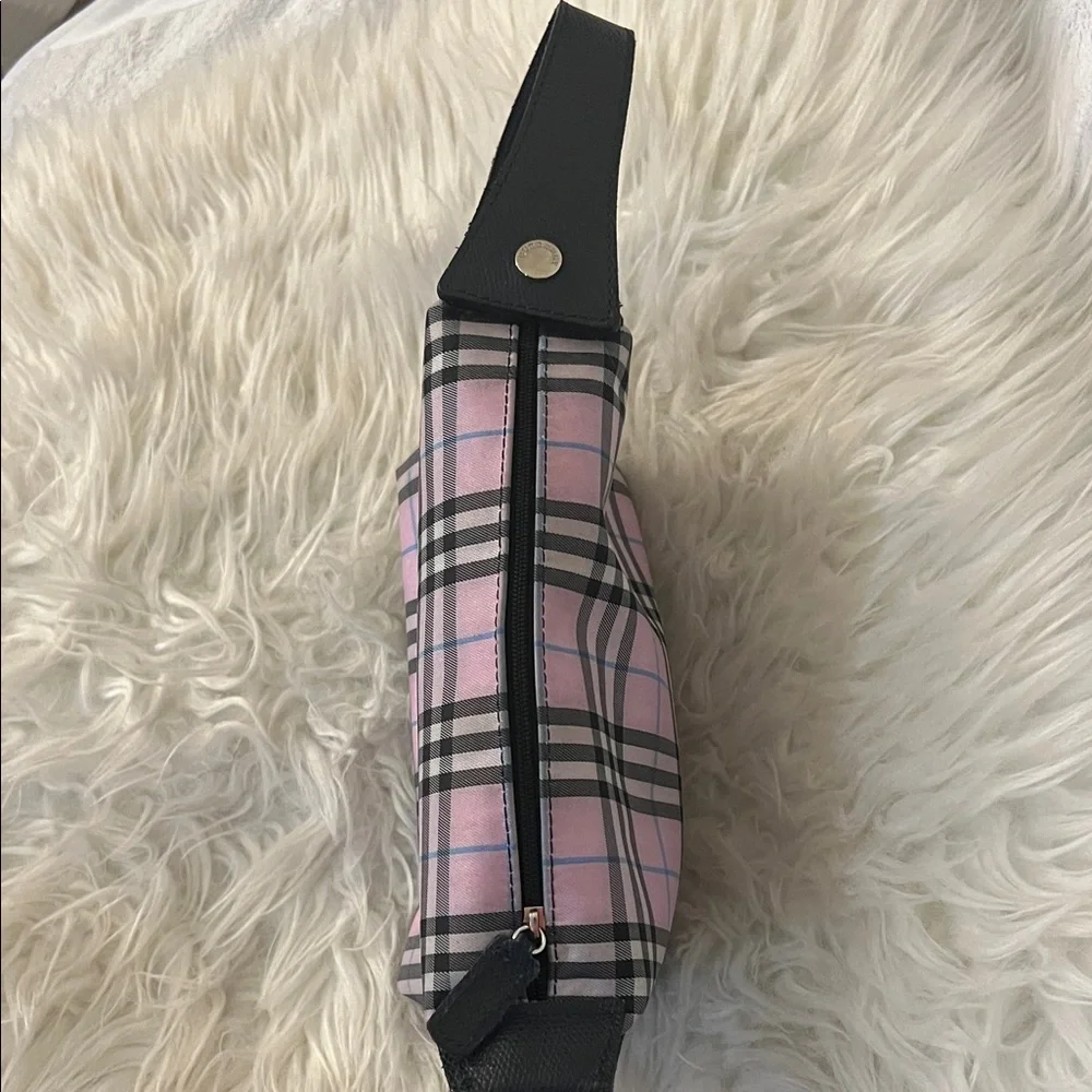 Burberry Pink and Black Plaid Wristlet - Picture 2 of 11